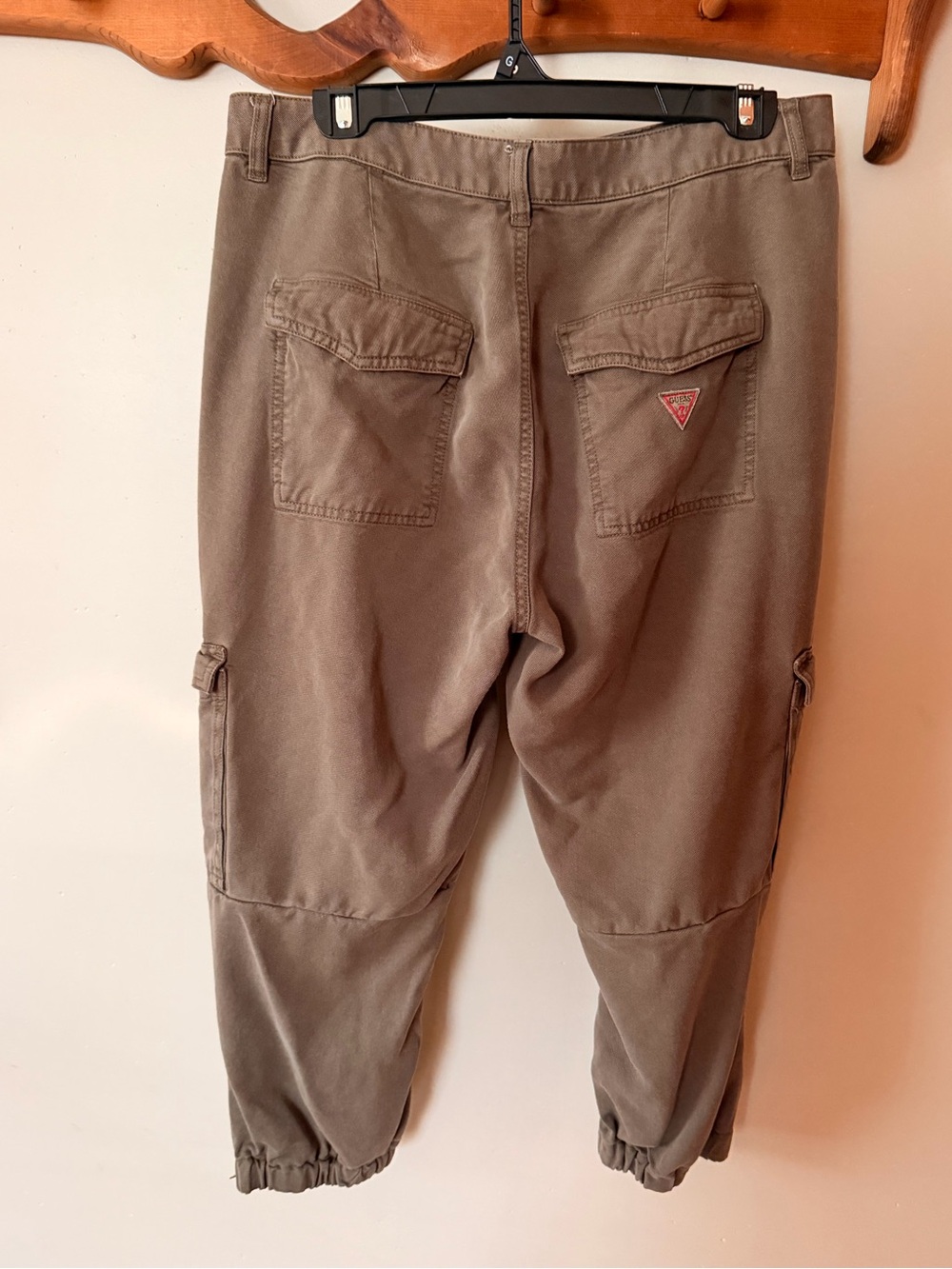 GUESS Olive Green Capris with Zippered Leg
